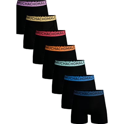 Muchachomalo Boxershorts Heren – 7 Pack – 95% Katoen – Normale Lengte – Heren Ondergoed – Onderbroeken Heren