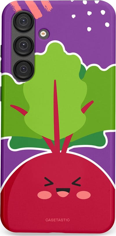 Casetastic Hoesje Geschikt voor Samsung S25 Plus - Stijlvolle Beschermende Duo-layer Case - Kawaii Groenten Look