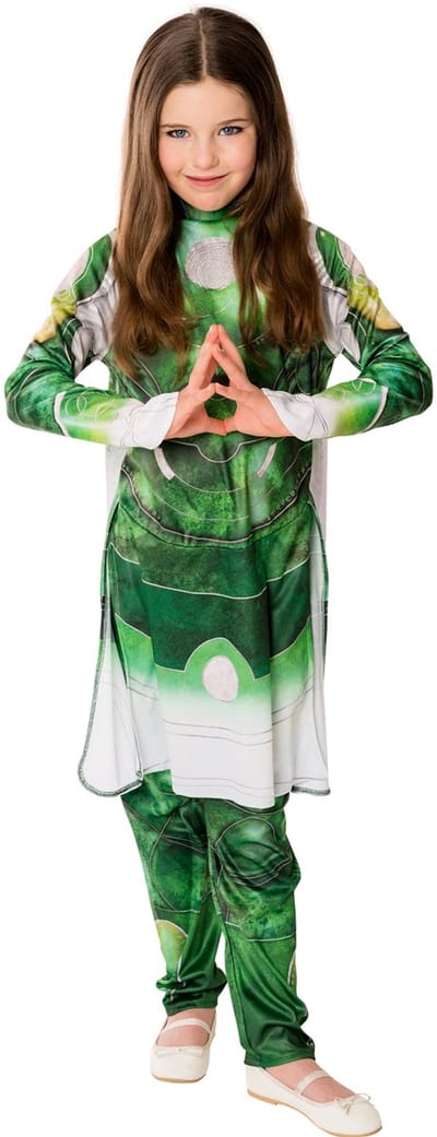 Rubies - Sersi Kostuum Meisje - Groen, Wit / Beige - Maat 128 - Carnavalskleding - Verkleedkleding