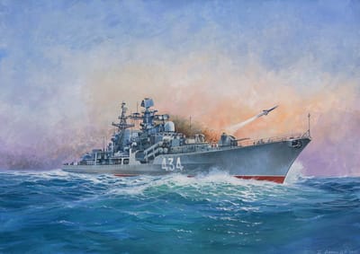 Zvezda - Russian Destroyer Sovremenny (Zve9054) - modelbouwsets, hobbybouwspeelgoed voor kinderen, modelverf en accessoires