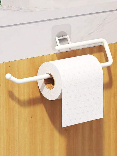 Waledano® 1 Stuk - Handdoekhouder - Papieren Rolhouder - Keukenpapierhouder - Rolhouder Voor Keuken En Badkamer - Zonder Boren - Wit