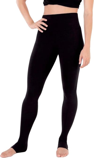 Premium Dames Lange Legging | Extra Lange Legging | Zwart - S