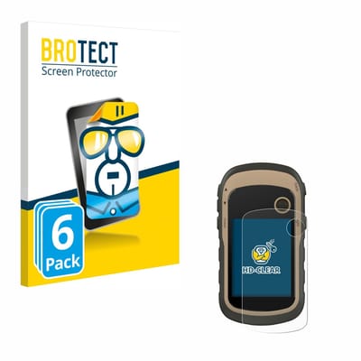 BROTECT - Screenprotector voor Garmin eTrex 32x / 30x / 30 / 20x / 20 / 10 - Folie Beschermfolie transparant 6 Stuks