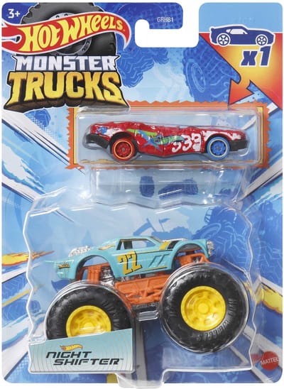 Hot Wheels truck Monster Jam Night Shifter - monstertruck 9 cm schaal 1:64