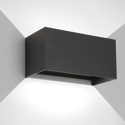 Moderne Zwarte LED Wandlamp Buiten en Binnen - 25W IP65 Waterdicht - Verstelbare Lichtbundel