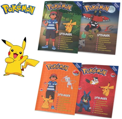 Pokémon Mega voordeelbundel - 4 Spelboeken voor kinderen - Cadeau Jongen - Doeboek / Kleurboek / Puzzelboek / Pikachu - 7 jaar / 8 jaar / 9 jaar / 10 jaar / 11 jaar / 12 jaar