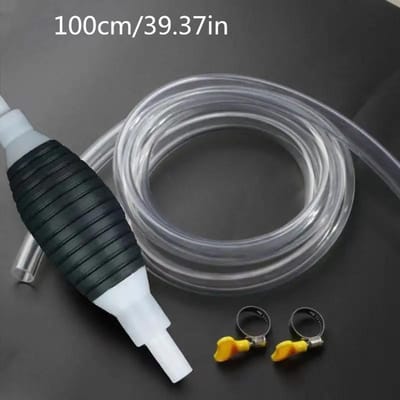 Pompe Manuelle Portable Polyvalente pour Transfert de Carburant Siphon Facile Pour Essence, Diesel et Liquides, Caoutchouc Durable 1set