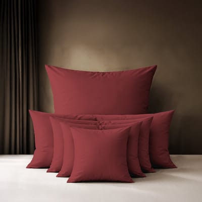Lavea® Kussenslopen 40x40 cm Set van 2 – Kussenhoezen van 100% Katoen, Zacht en Ademend met YKK-Ritssluiting, OEKO-TEX Gecertificeerd – Terracotta