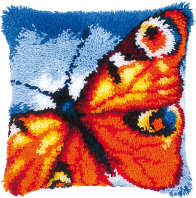 Vervaco - Knoopkussen kit - Oranje vlinder - PN-0014174 - Borduren - Borduurpakket - Borduurpakket volwassenen - Borduurpakket kind