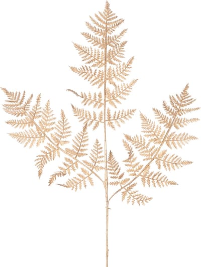 Easyplants | Kunsttak Varen 78 cm goud | Zijde | Nepbloemen | goud | Onderhoudsvrij | Kant-en-klaar