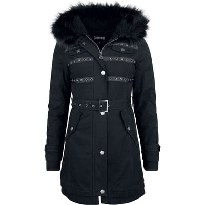 Gothicana by EMP - Gothic Winterjas - The Witching Hour - S tot XXL - voor Vrouwen - zwart