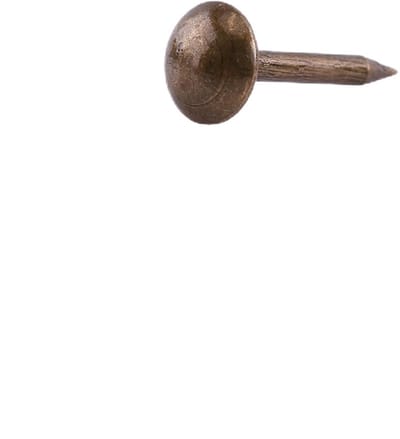 Allecto - Vintage Bekledingsspijkers - Decoratieve Spijkers voor Meubels - Bronzen Metalen Spijkers - 100-delige Set - Geschikt voor Bank en Deur