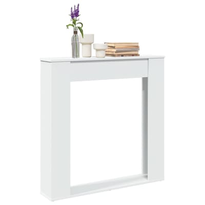 Vidaxl Schouwombouw, Wit, 100X20X100 Cm, Materiaal Houtvezelplaat