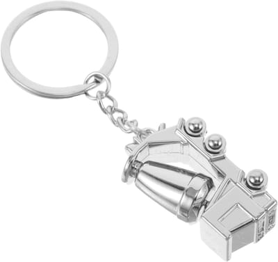 Betonmixer Sleutelhanger - Bouwvoertuig Hanger - Sleutels Organiseren - Realistisch Ontwerp - 9.7 cm - Metaal
