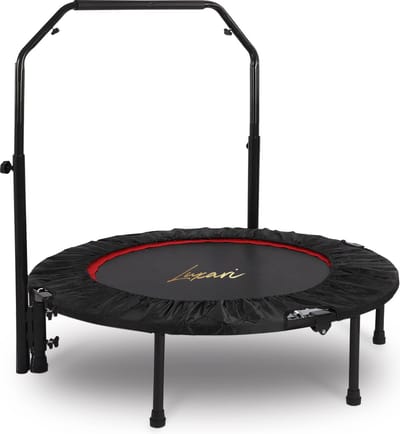Luxari Fitness Trampoline - 105cm - Mini Trampoline - Trampoline Klein - Fitness Trampoline Opvouwbaar - Trampoline Kinderen & Volwassenen