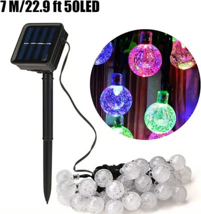 Bovista Tuinverlichting - Tuinlampen - Buitenverlichting - Tuin Verlichting - Led Lamp - Licht - Op Zonneenergie - Solar - Veelkleurig - 7 Meter