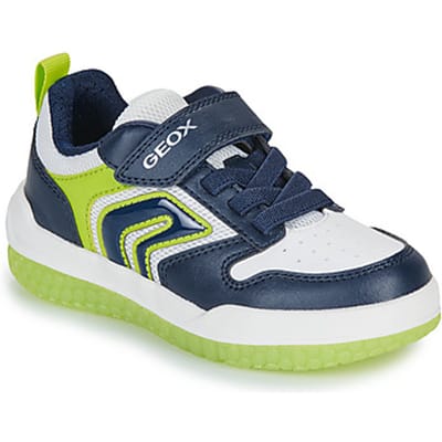 GEOX BUZZERLIGHT JONGENS Sneakers - MARINEBLAUW/LIME - Maat 33