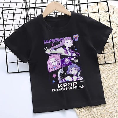 T-shirt Mode Film Enfant T-shirt Coton Drôle Vêtements T-shirt Cool Filles Haut d'Été 120 white