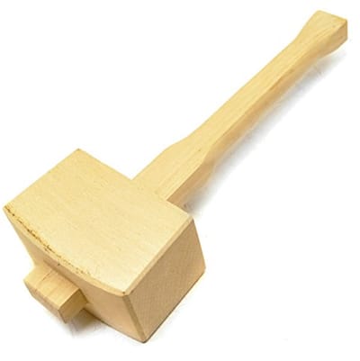 Houten mailet voor palen en scharen - ideaal voor tuinwerk