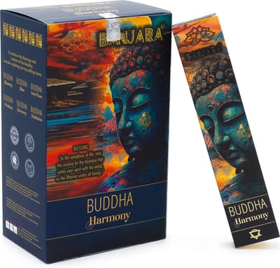 Banjara - Buddha Harmony - cederhout - frankincense - wierook - geurstokjes - doos 12 stuks