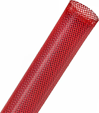 Techflex-PTN1.00RD/09-Kabelsok-Kabelsleeve-Kabelbeschermer-Kabel Management–Kabelkous-Kabelmantel - Maat: 15,9 mm – 41,3 mm-Kleur: Rood-Lengte: 9 meter