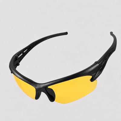 VHV Fietsbril - Sportbrillen - Wielrenbril - Fietszonnebril Met Meekleurende Glazen En Uv-Bescherming - Zeer Transparante Lenzen - Sensorvrij Ontwerp - Lichtgewicht Sportbril Voor Dames En Heren - Geel