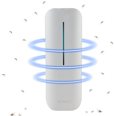 Wonact Muggenstekker - Muggenlamp - Vliegenlamp - 9W - tegen muggen, vliegen, fruitvliegjes en motten - Wit - Muggenvanger - anti muggenstekker met aan/uitknop - geurloos - geluidloos - met 10 lijmplaten - insectenlamp voor binnen