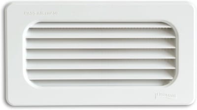 Ventilatie Eindstuk - Afzuigmond - Lucht Afvoeren - ABS Kunststof - 180 x 100 mm - Wit