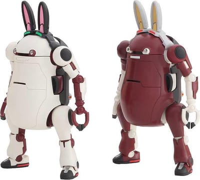 Hasegawa - 1/35 MechatrWeGo, No.10, Animal Retro & Azuki, 2 Kits - modelbouwsets, hobbybouwspeelgoed voor kinderen, modelverf en accessoires