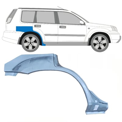 Reparatiepaneel achterspatbord voor Nissan X-Trail 2001-2007 / Rechts
