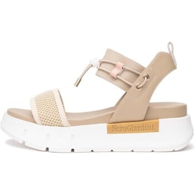 Nerogiardini Sandalen T.At1610 687 Tamigi Lino Elastico Beige Chiar T.Ne - Fashion Wear - Vrouwen