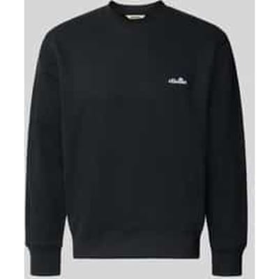 Sweatshirt met ronde hals en label-stitching