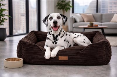 Dog's Lifestyle hondenmand Supersoft Rib Bruin 80cm