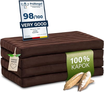 Duurzaam Kapok Klapmatras 200x80cm - Gastenbed en Yogamat