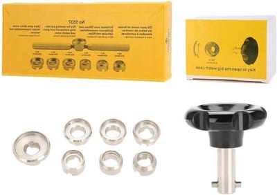 Professionele Horlogekast Openaar Set met 7 Vormen - Compleet Gereedschap voor Horloge Reparatie en Onderhoud