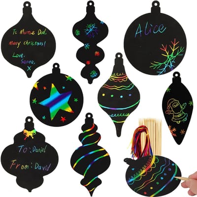 Dailygoody - Kraskunst voor kinderen - Creatieve kerstballen
