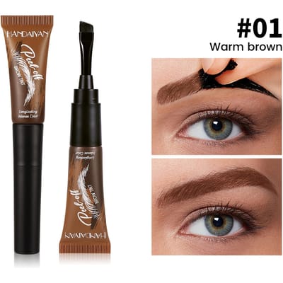 Afscheurbare Wenkbrauwgel, Kleur die Lang Blijft Zitten, Waterdicht, Natuurlijk Make-up Effect, Makkelijk Aan Te Brengen, En Vormt Wenkbrauwen Dagelijkse Campus Make-up