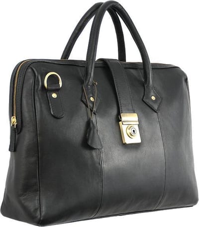 Hidesign lederen aktetas / laptoptas 'Hartford' zwart