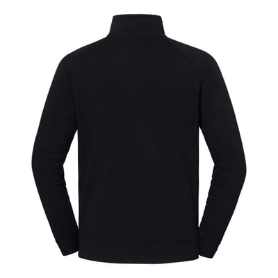 Fruit of the Loom Heren Iconic Premium Sweatshirt met Quarter Zip (Zwart)