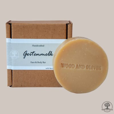 Wood and Olives - Geitenmelk Face & Body Zeepbar - 100 g