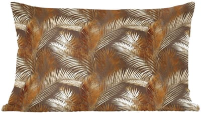Sierkussens - Kussentjes Woonkamer - 60x40 cm - Tropisch - Bladeren - Goud