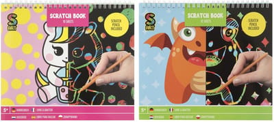 Grafix Scratch Book Monster 10 Sheets