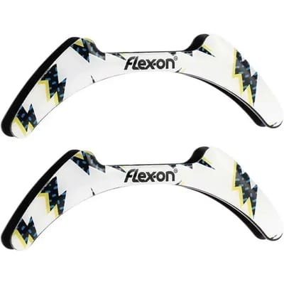 Flash witte stijgbeugelstickers Flex-On
