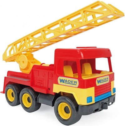Wader Ladderwagen 40 Cm Rood/geel