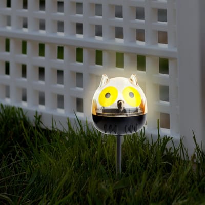 Solar Tuinlamp LED op Zonne-Energie – Uil Decoratielamp Buiten – 1 Koel Witte LED – 150 x 50 x 50 mm – Met Grondpen – Automatisch Aan/Uit – Sfeerverlichting voor Tuin [11240E]