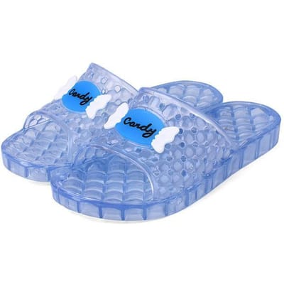 Dames Snoepkleur Jelly Slippers Flip Flops Sandalen Jelly Binnen Transparante Kristallen Slippers 36 gray