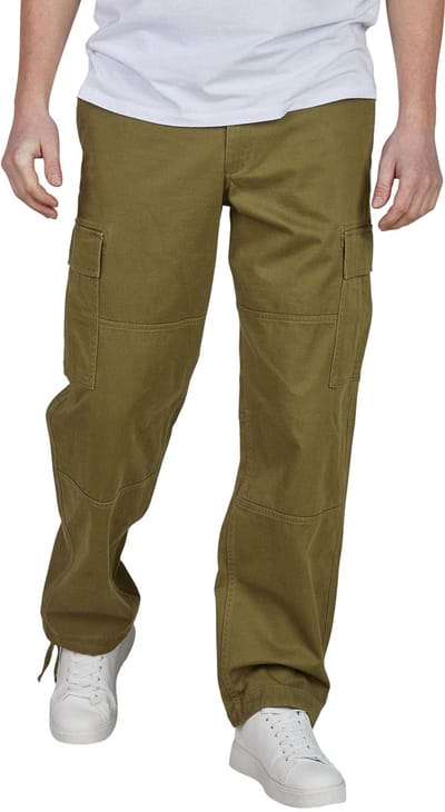Jack & Jones Heren Cargo Broek Karl Thor comfort/relaxed Olijf Volwassenen Cargobroek / Cargo met Tunnelkoord