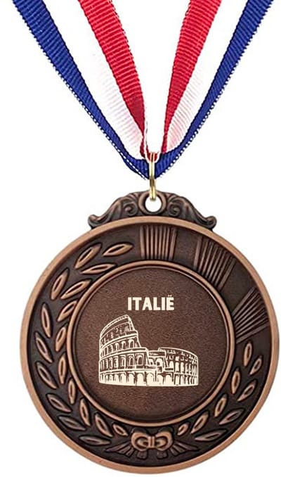 Akyol - italië medaille bronskleuring - Piloot - toeristen - italië cadeau – beste land- leuk kado voor je vriend om te geven
