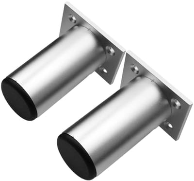 Meubelpoten Set - Kastpoten Vervanging - Meubels Upgraden - Aluminium Legering - 6 Cm Hoog - Zilver