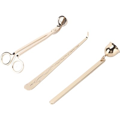 Wicktrimmer Roestvrij Staal Duurzame Kaarsaccessoires met Wickhaak Doffer voor Kaars beige